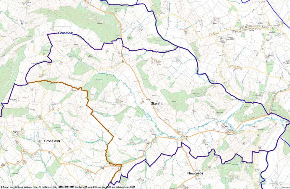 Skenfrith boundary map